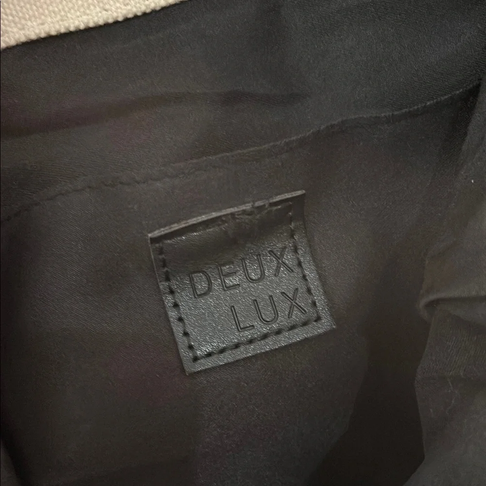 Deux Lux Black and Eggshell White Backpack